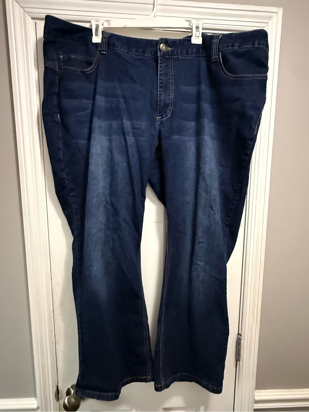 Woman Within Dark Blue Bootcut Jeans